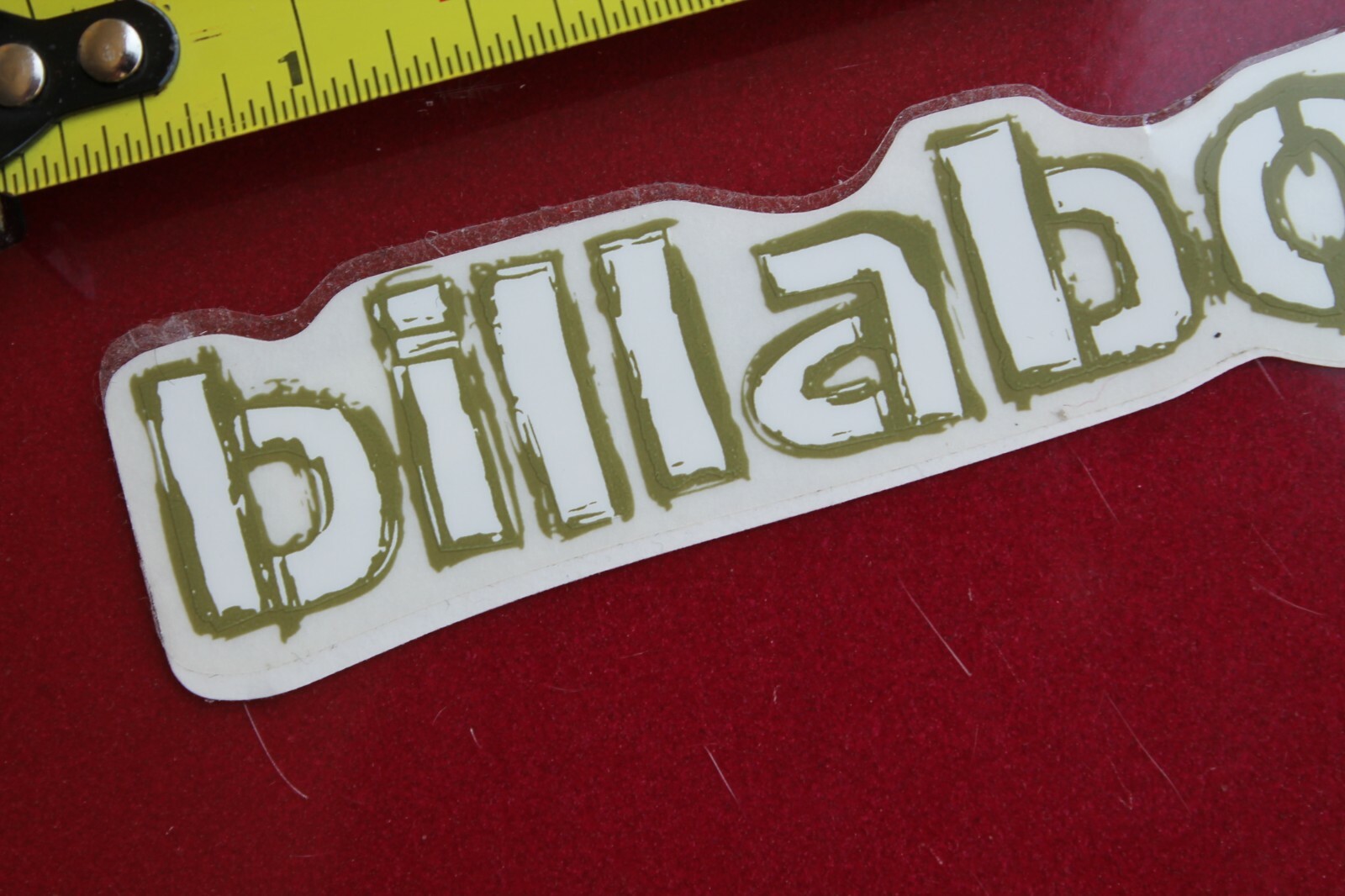 BILLABONG Australia Surfboards Clear Army Green War Vintage Surfing STICKER