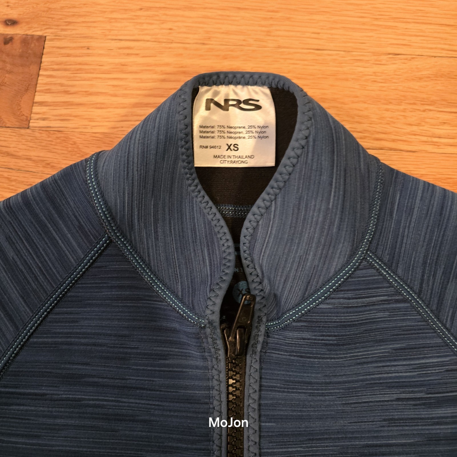 NRS Women Hydroskin 0.5 Long Sleeve Shirt Moroccan Blue XS X-Small Excellent Con