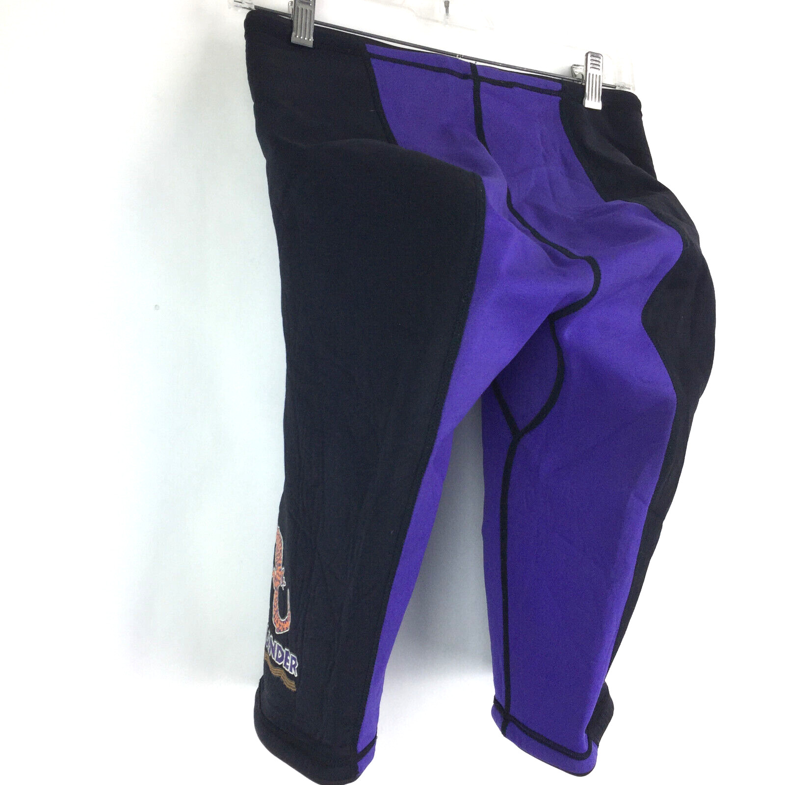 Vtg Salamander Mens Medium Purple Black Neoprene Watersport Shorts Swim Bottoms