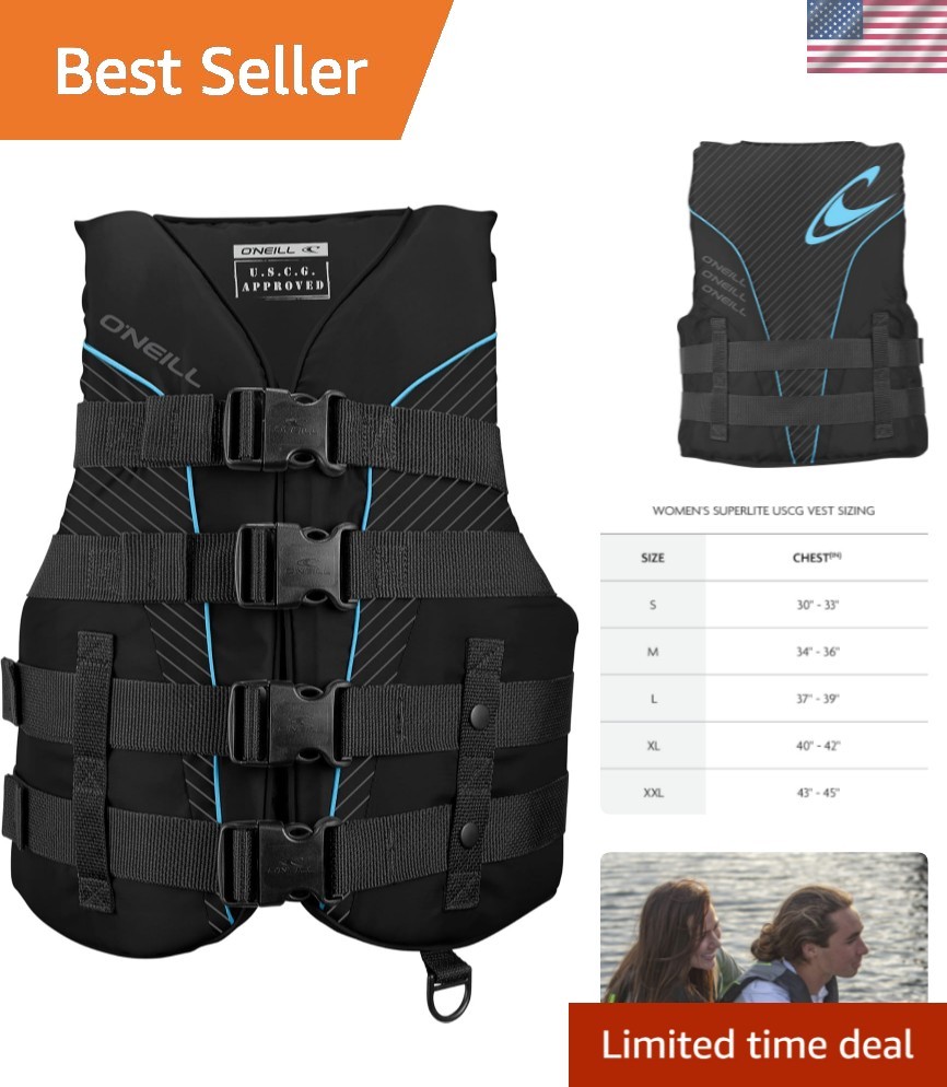 O’Neill Women’s SuperLite USCG Approved Life Vest – Lightweight Women’s Life …