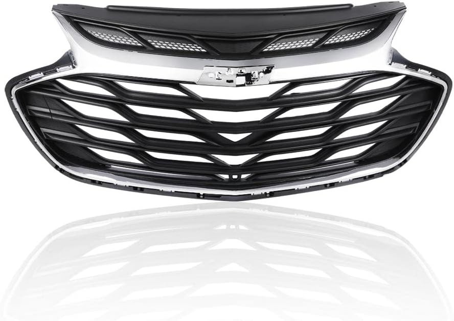 Front Upper Grille Compatible with 2019-2020 Chevy Cruze Bumper Grill