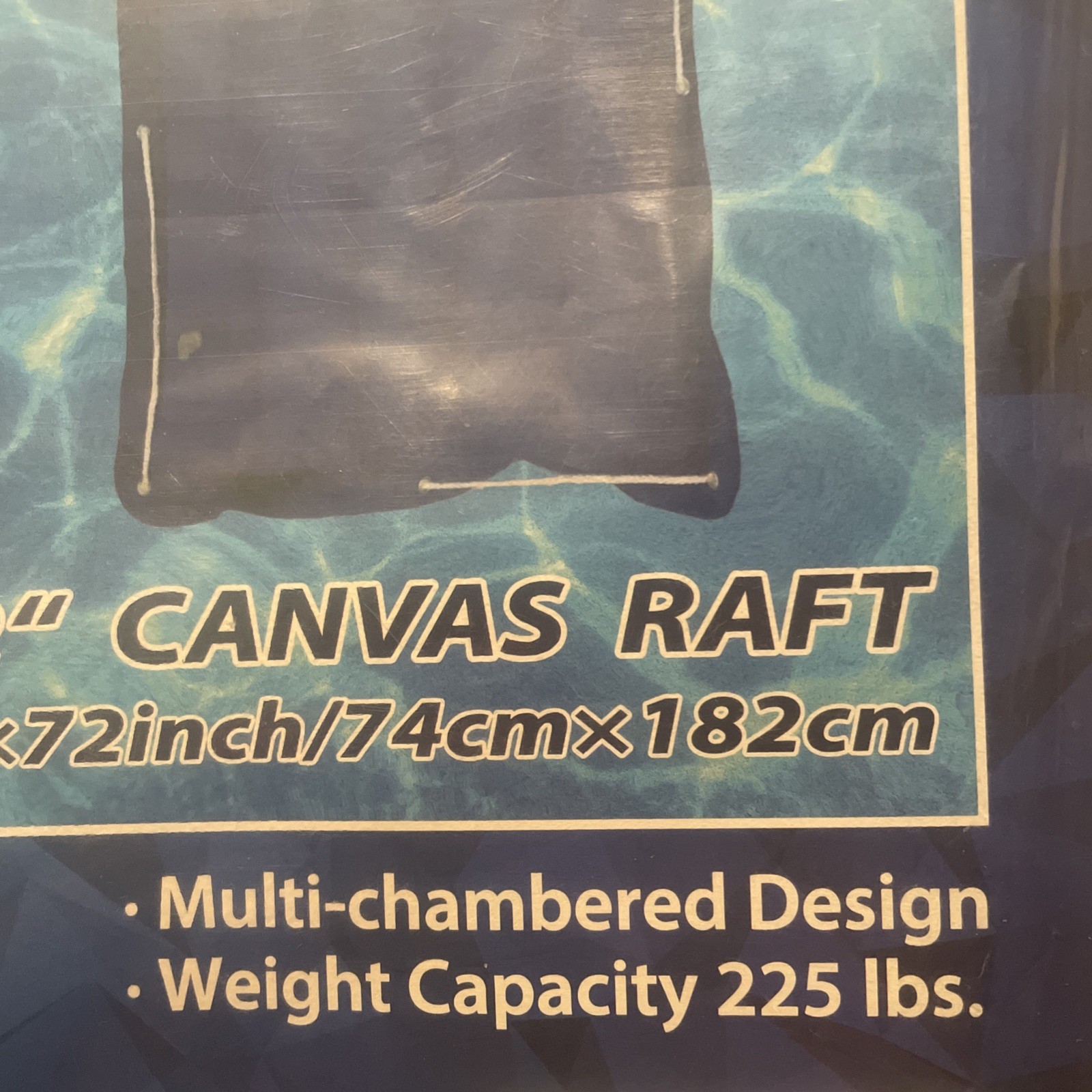 Surf Gear Classic 29″ x 72”Canvas Raft Red and Blue New in Bag