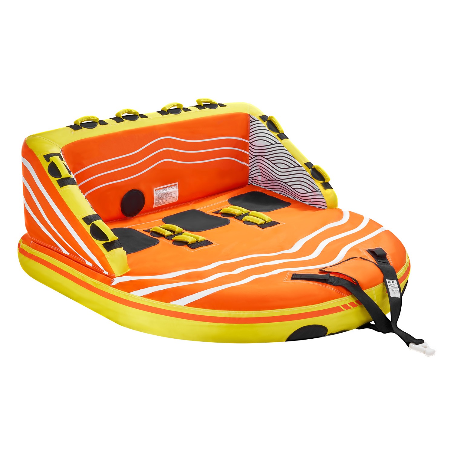 Towable Tube for Boating 1-3 Riders Inflatable Boating Tubes Water Sport