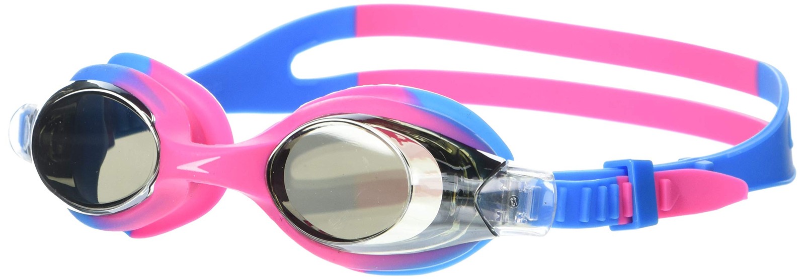 Speedo Unisex-Child Swim Goggles Skoogle Ages 3-8, One Size, Blue Pink/Grey
