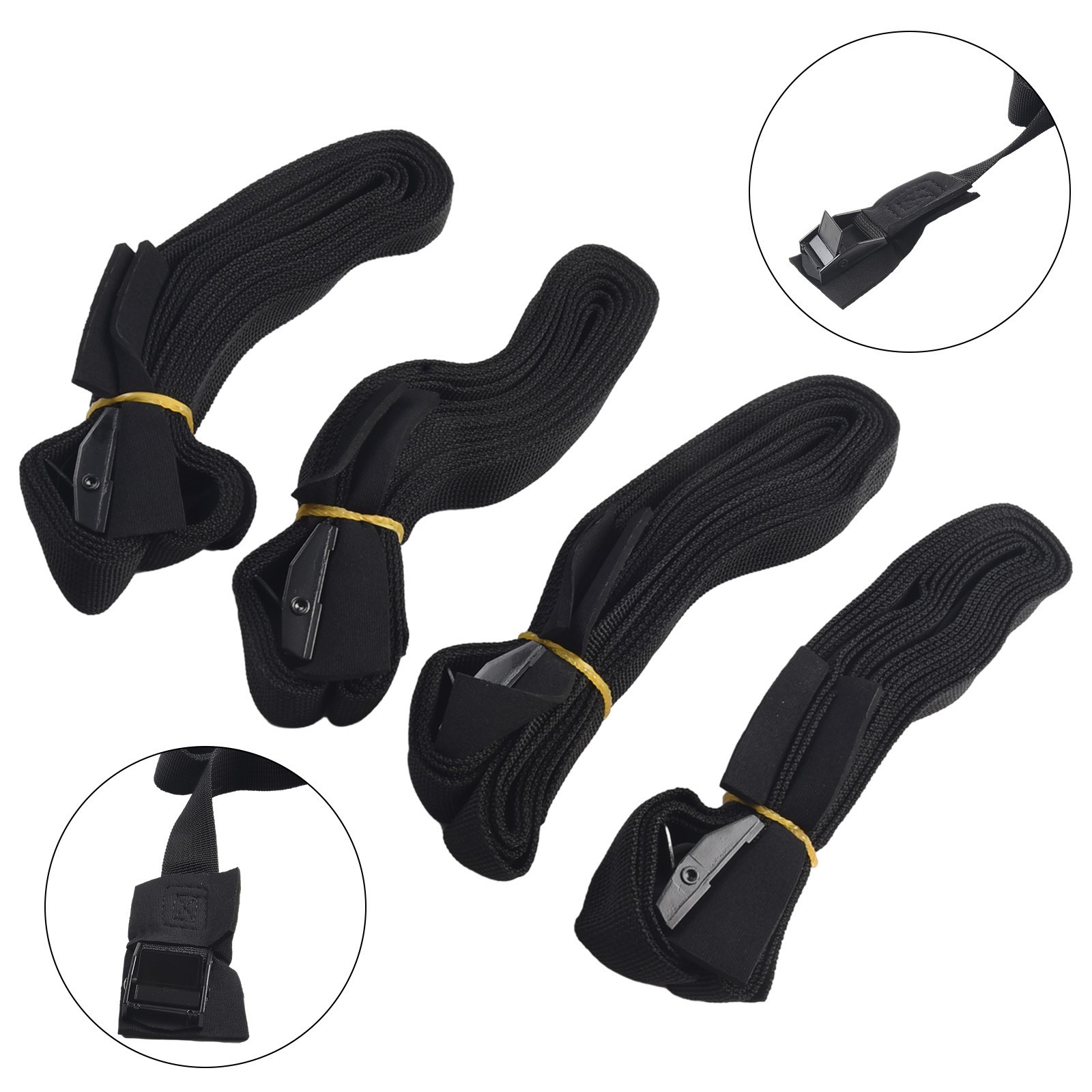 4 X Lashing Tie Down Straps Car Roof Rack Belts Quick Release 9.8ft