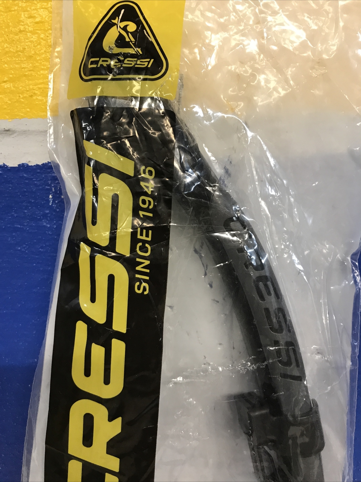 Cressi Alpha Ultra Dry Foldable Adult Snorkel Black 258150 New