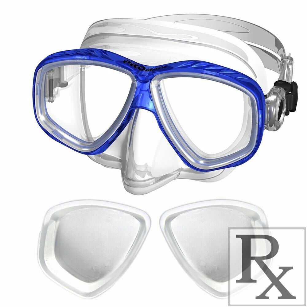 RX Prescription Optical Scuba Dive Snorkel Purge Mask Nearsighted -1.0 to -10.0