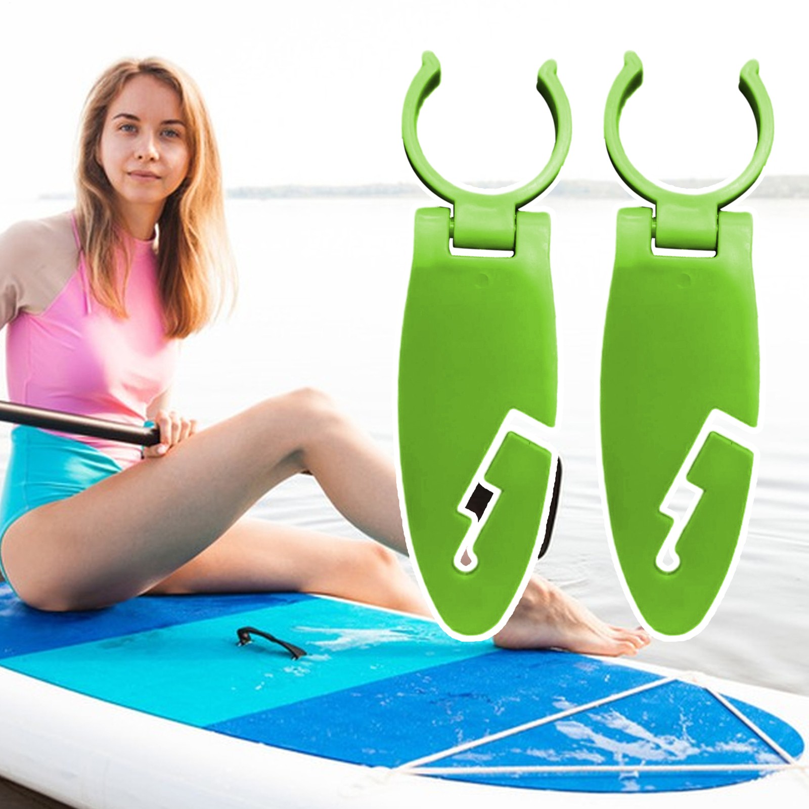 2Pcs Paddle Board Fin Clips Expandable Paddle Board Clamp Water Sport Fasten