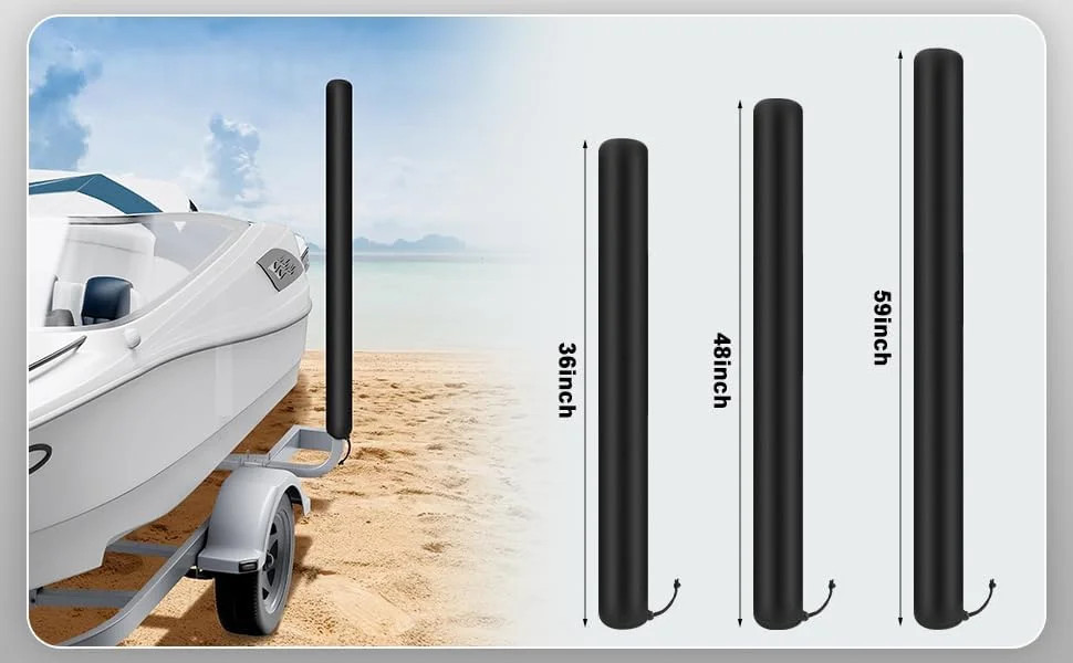 48″ Boat Trailer Guide Pole Covers,2 Pcs Boat Trailer Guide Pole Pads Boat Guide