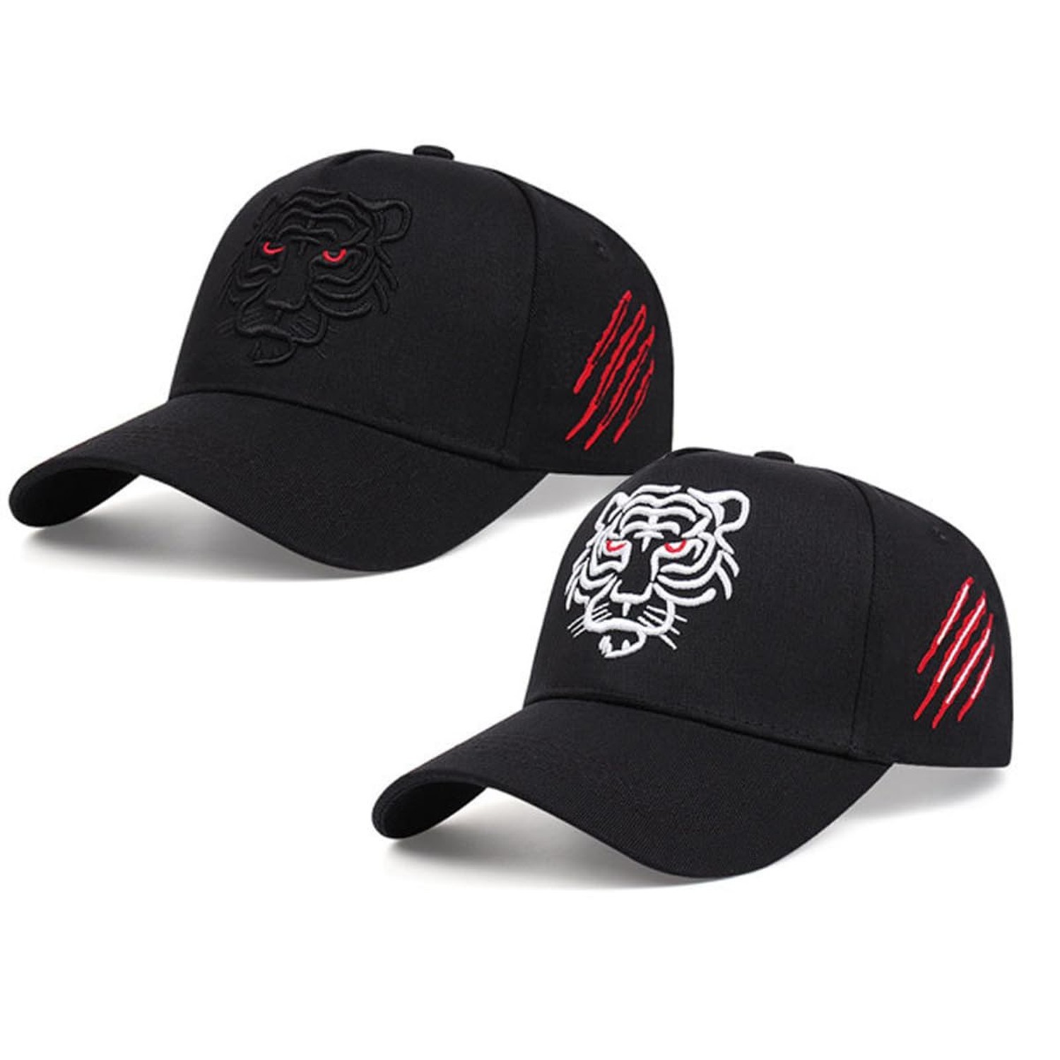 Tiger Hat Baseball Cap Embroidered Trucker Animal Cap Dad Hats Cool Hip Hop S…