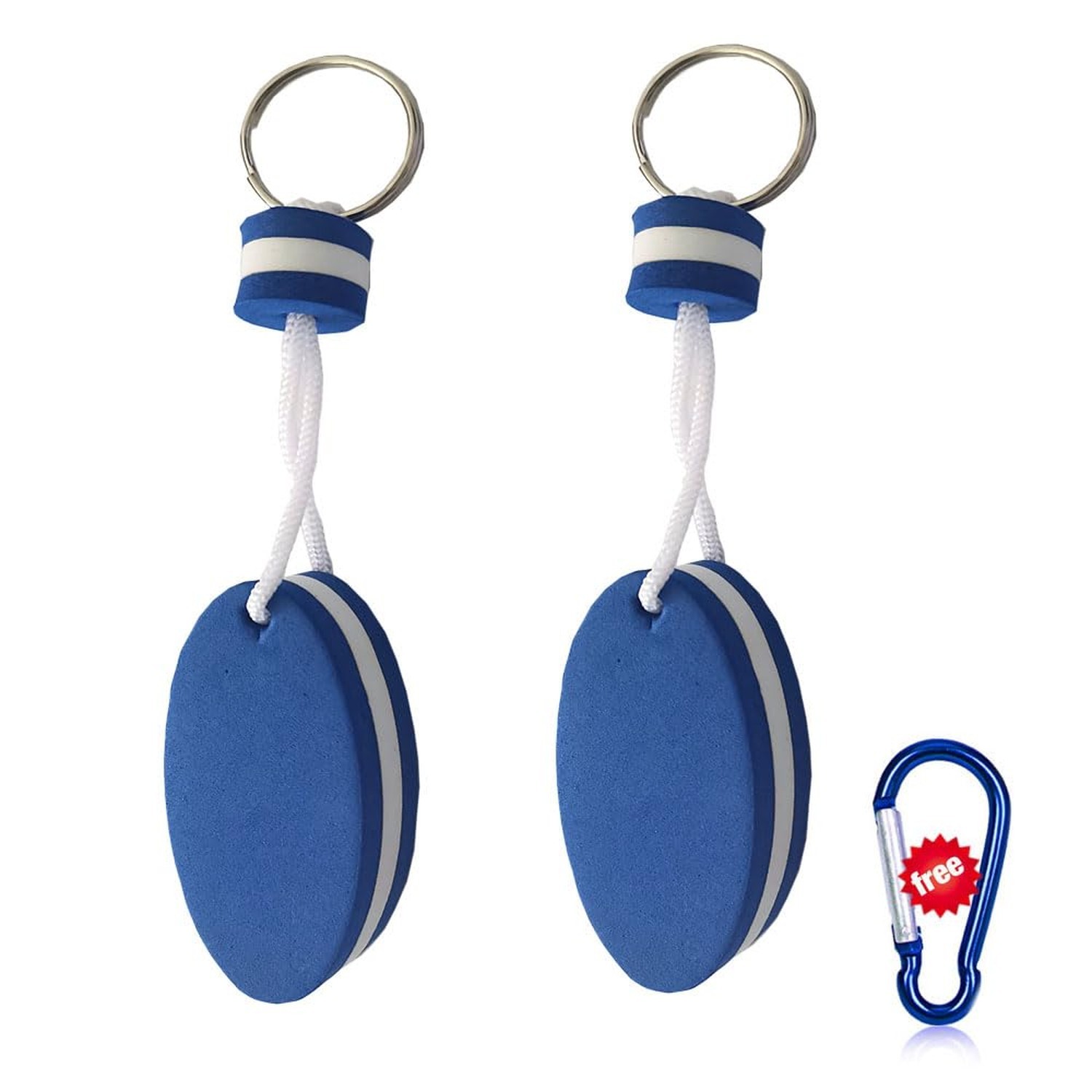 Floating Keychain for Boat Keys Float Buoy Boat Key Rings 2PCS Oval Shaped Fo…