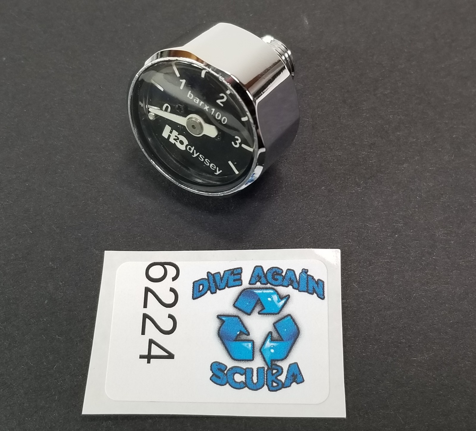 H2Odyssey 350 BAR Scuba Dive Pressure Gauge SPG Pony Bottle 1st Stage Mini
