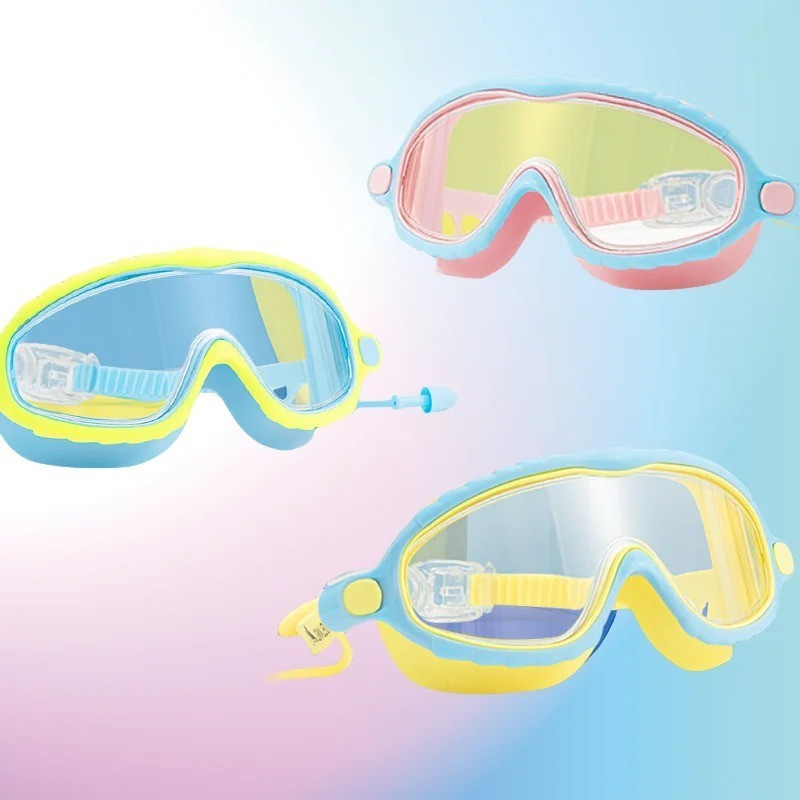 1 Pack Kids Swim Goggles for 3-15 UV Protection Anti-Fog Pool Water Swimming …