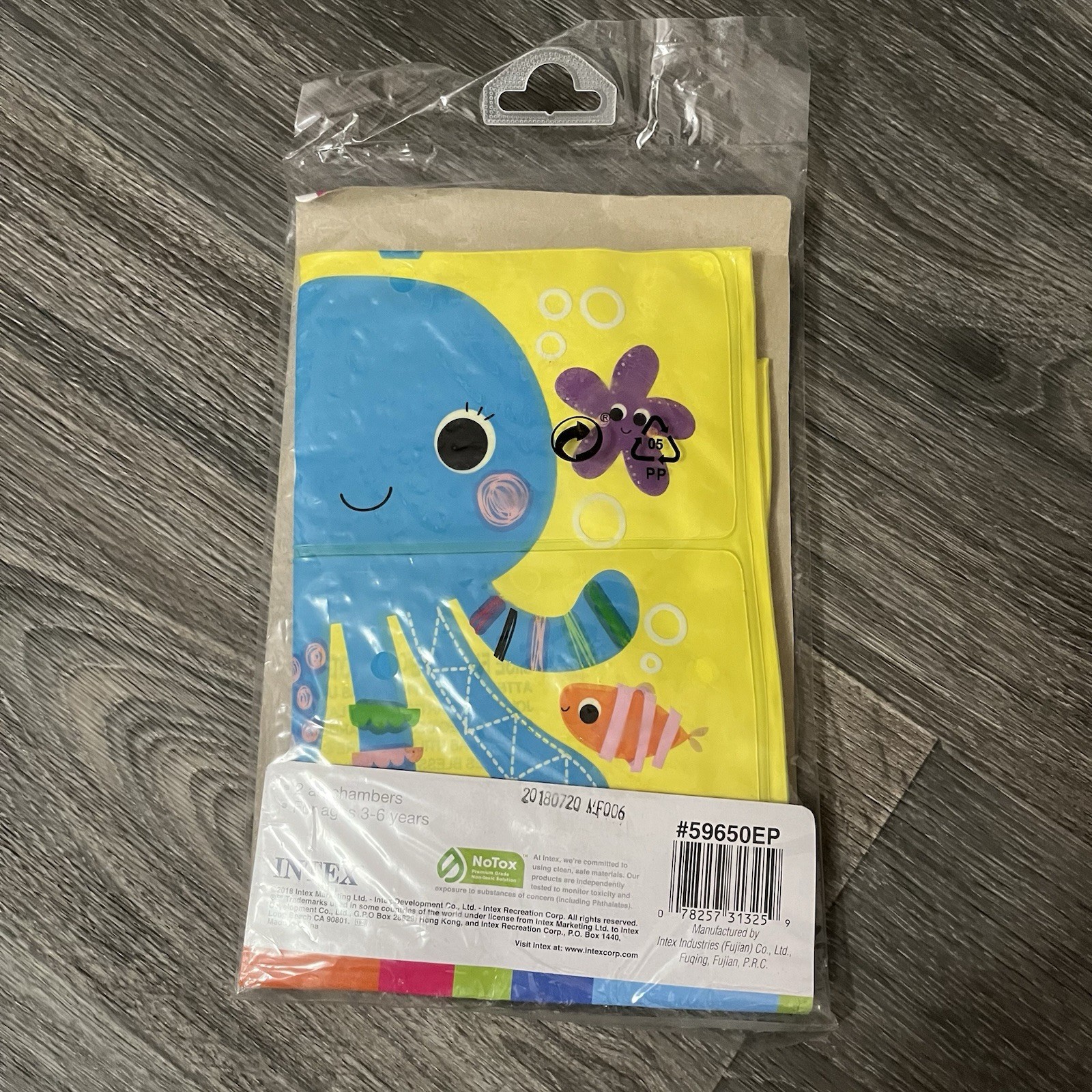 Intex Inflatable Arm Bands Pool Water Wings Children 3-6 Years Octopus & Fish