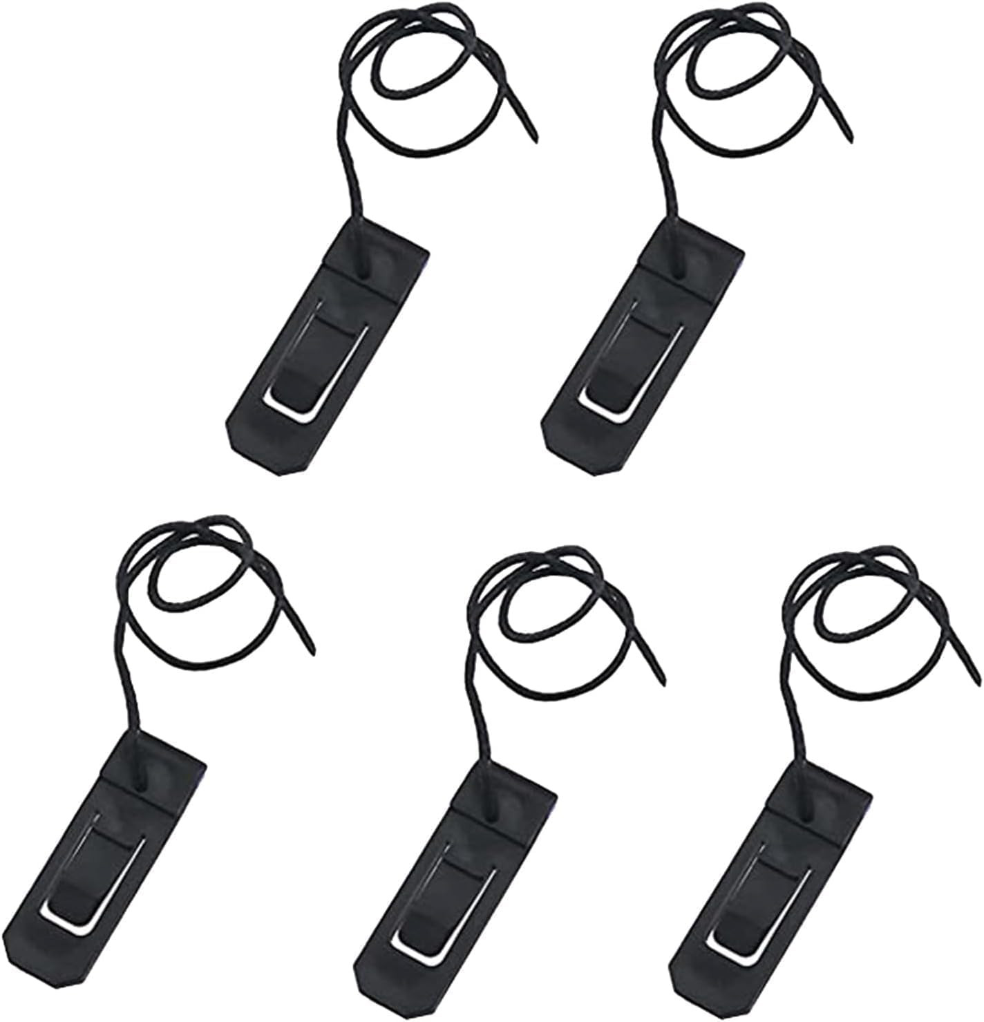 5Pcs Black Surfboard Fin Clips Replacement Surfboard Fin Buckle Paddle Fin Clamp
