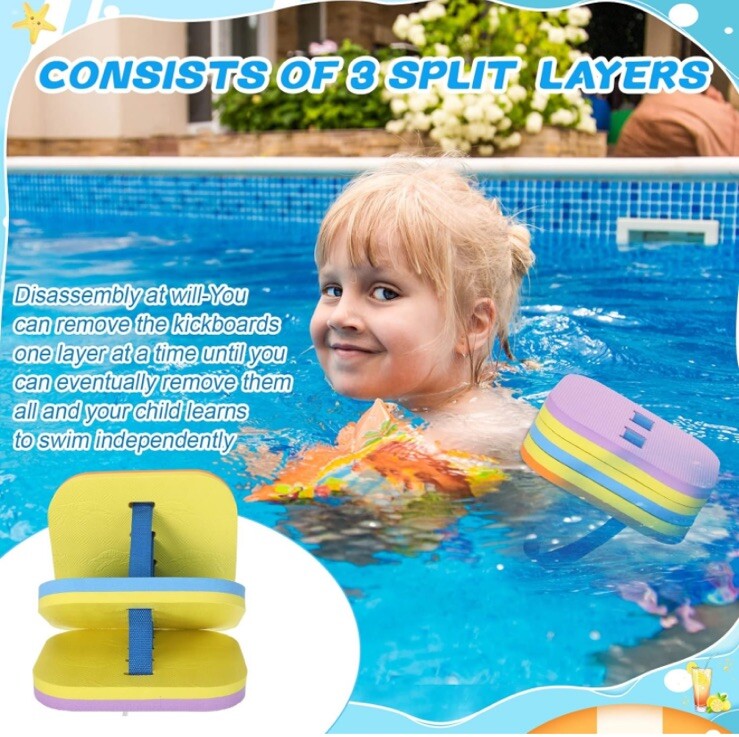 EVA Back Float Swimming Aid Training Float Split Safe Training Aid NIB