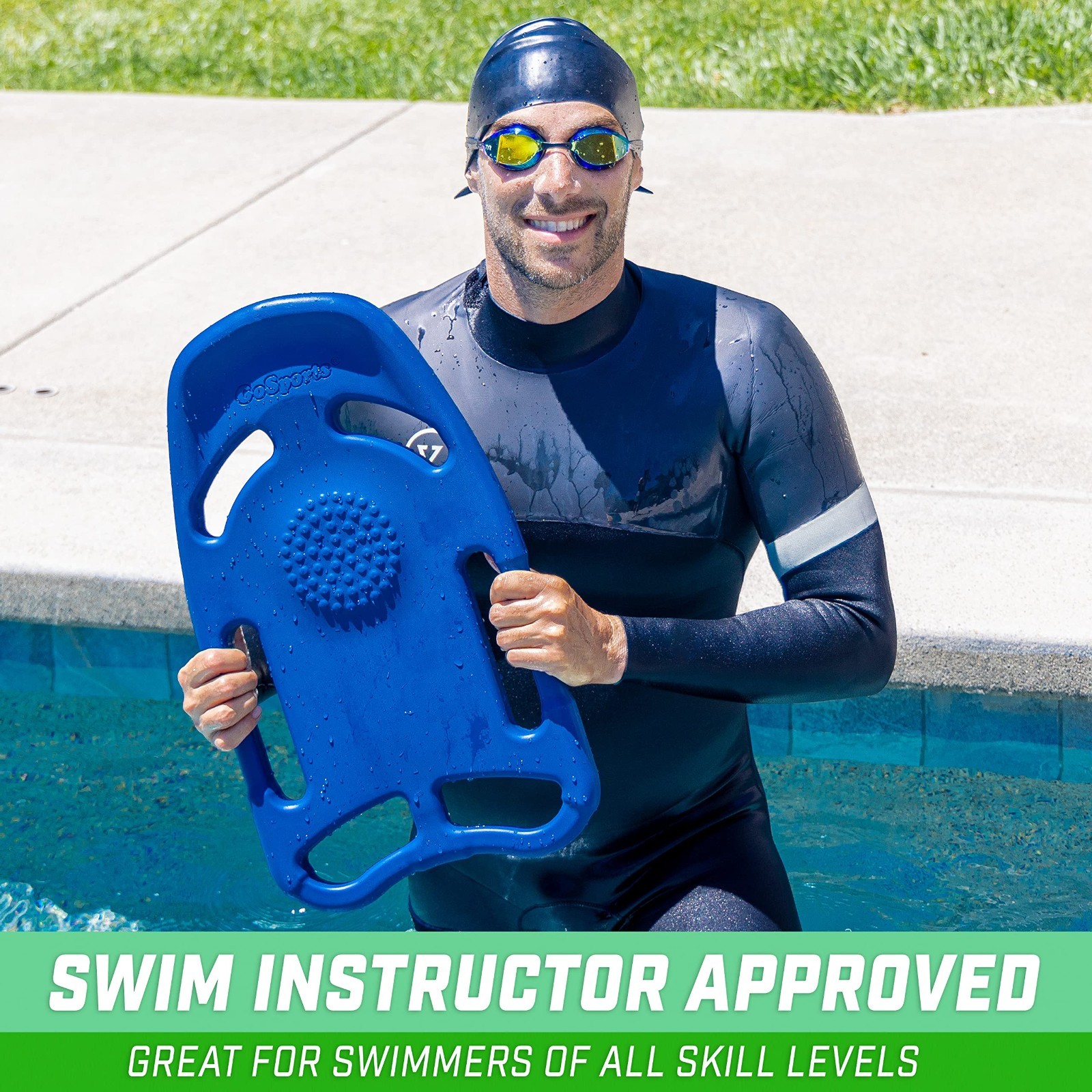 Swim Kickboard for Training – Adult & Kids Sizes – X5 Pool Exercise Float