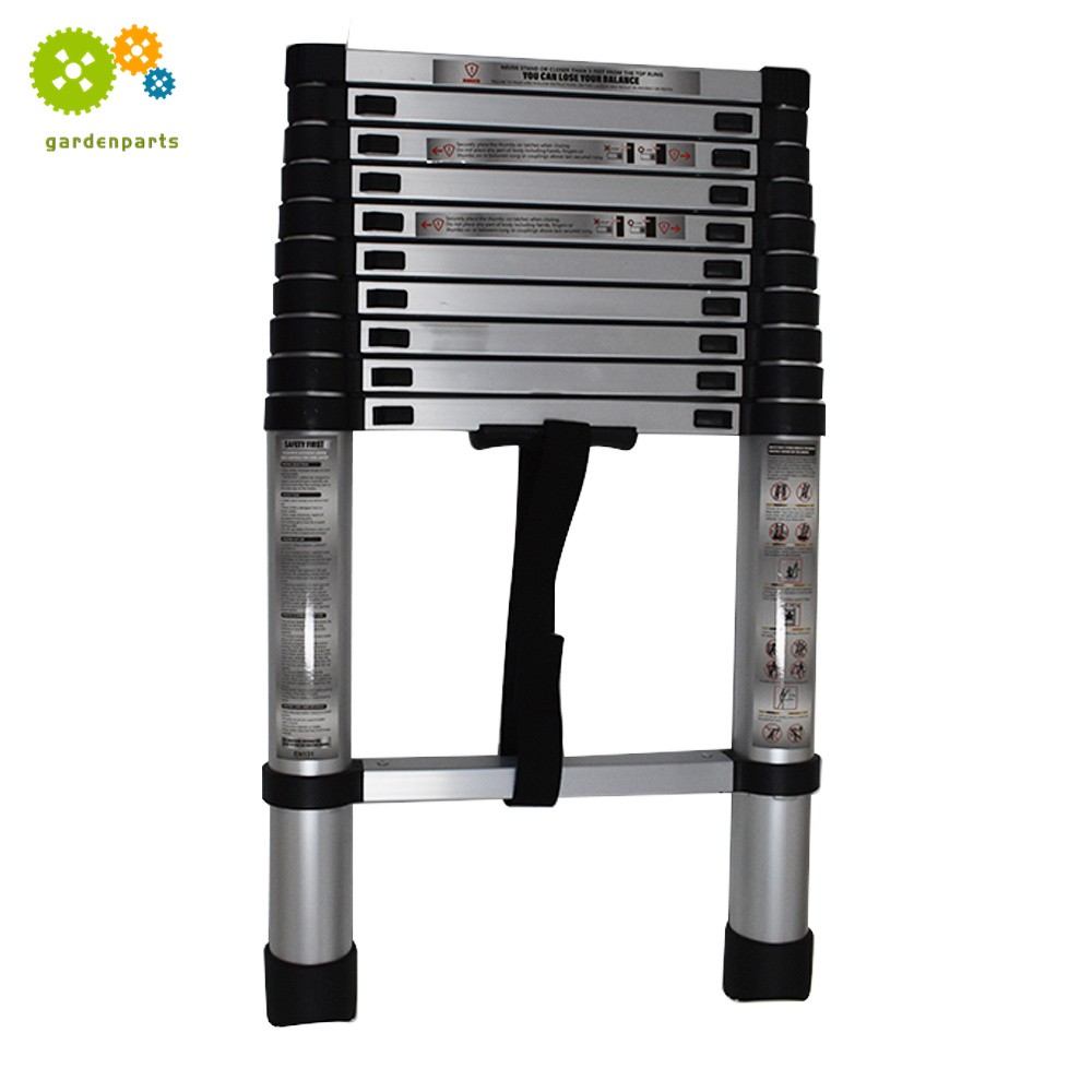 10.5FT Aluminum Extension Telescoping Heavy Duty 330lbs Lightweight Step Ladder