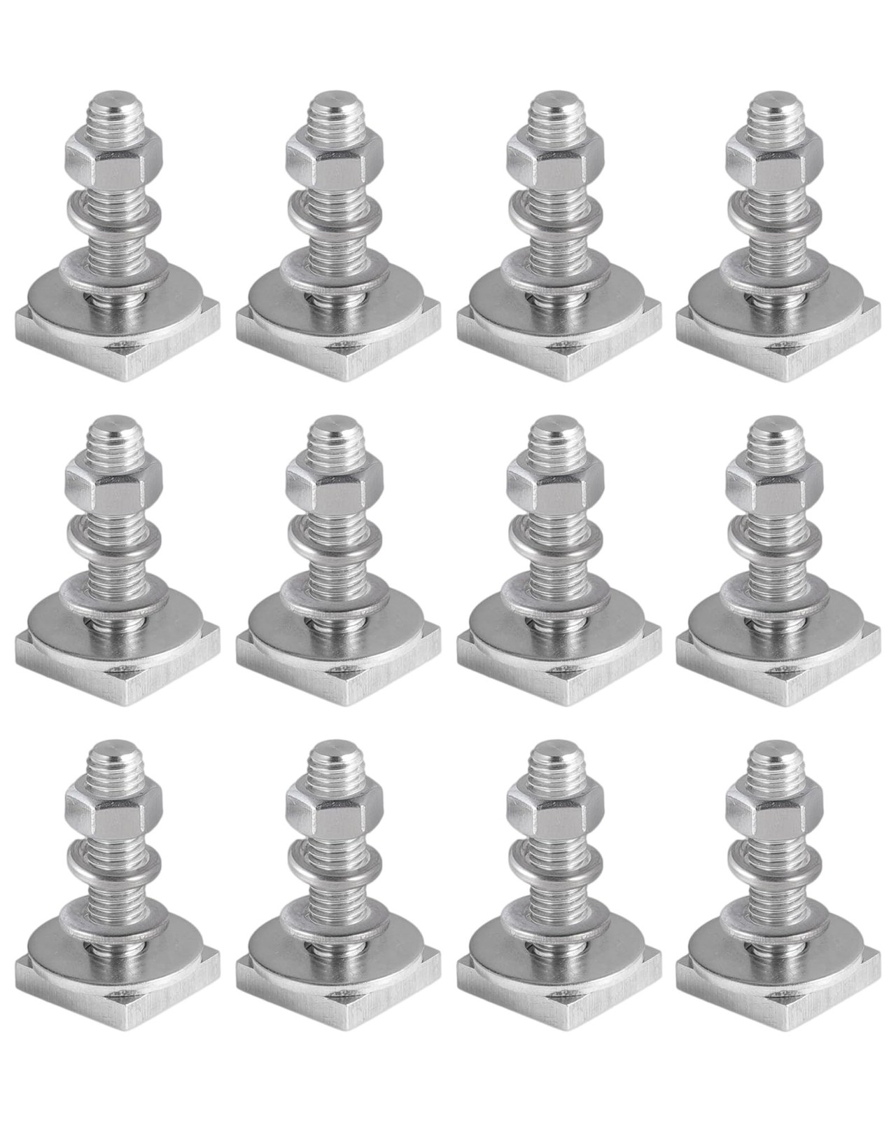 Roof Bike/Ski/Awning Rack T-Slot Bolts, Flush-Mounted SUV RV Rooftop Cargo Ca…