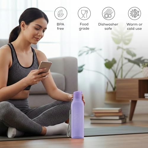 Bulk Water Bottles Set of 16 –17oz Multicolor Sports Bottles for 16 pack combo