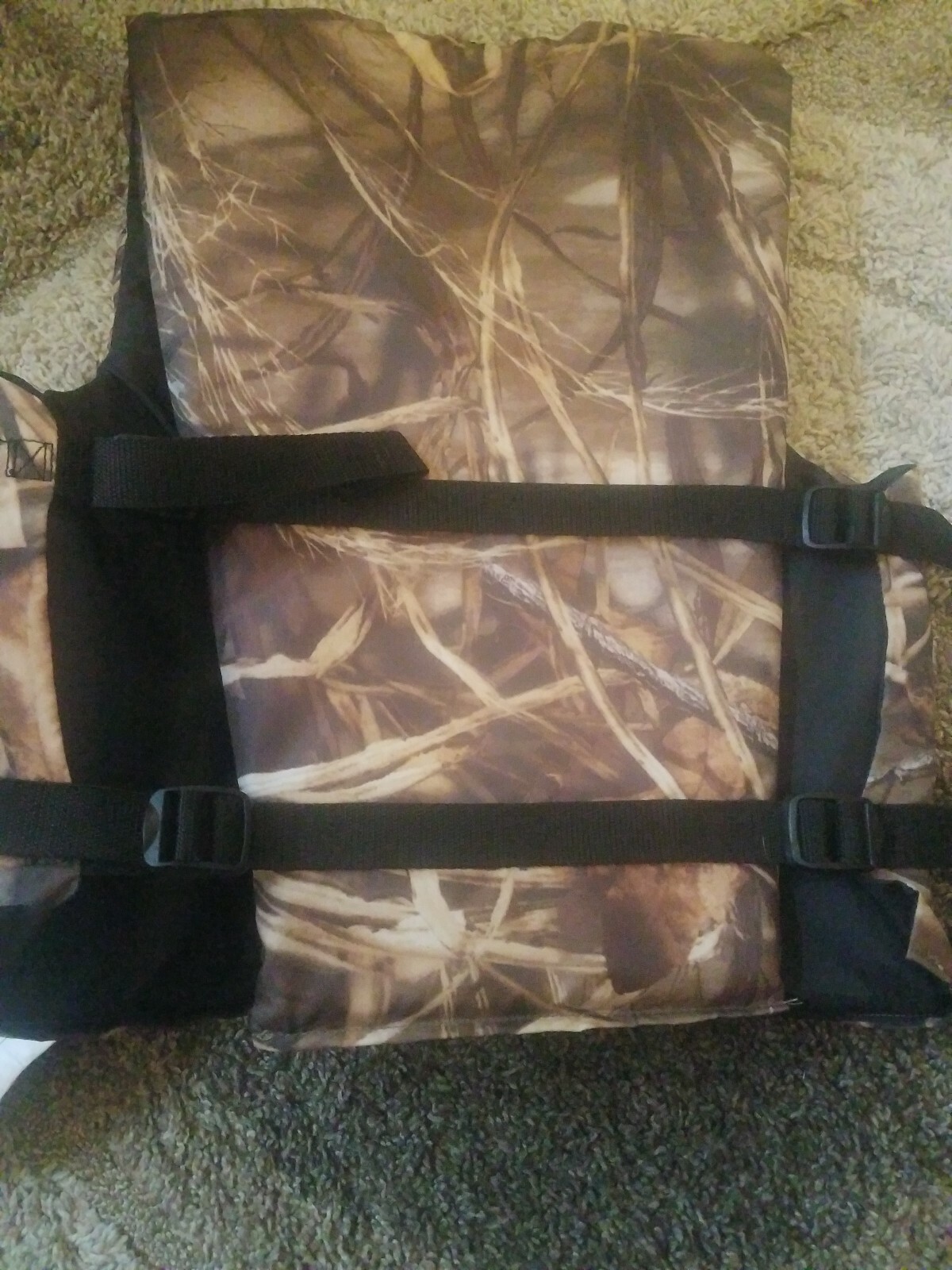 Stearns Adult S/M 32-40″ over 90 lbs Fishing Vest camouflage Coast Guard Approve