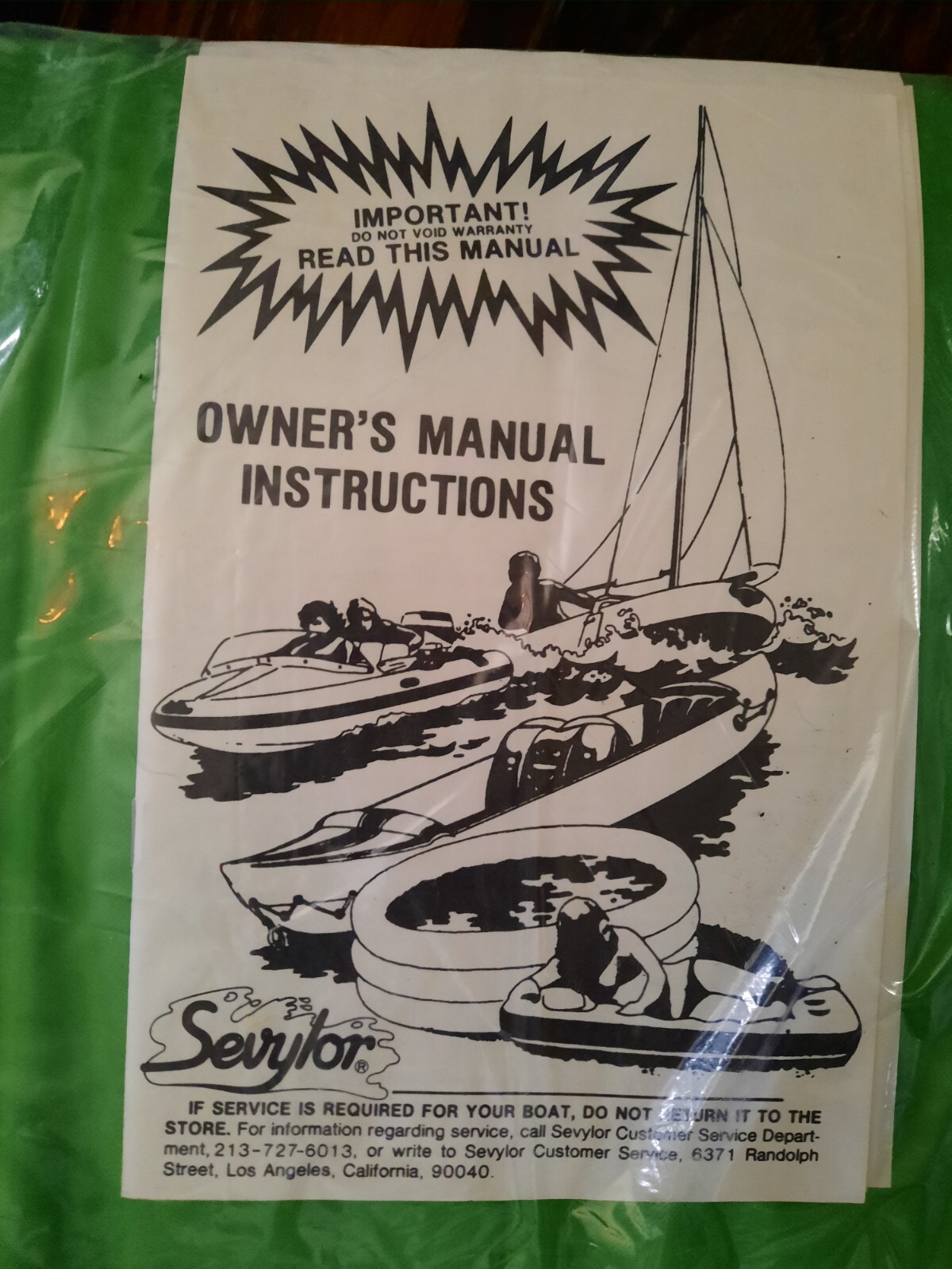 New Nos Rare vintage Sun Drop Inflatable boat raft kit Pump & Oars Sevylor promo