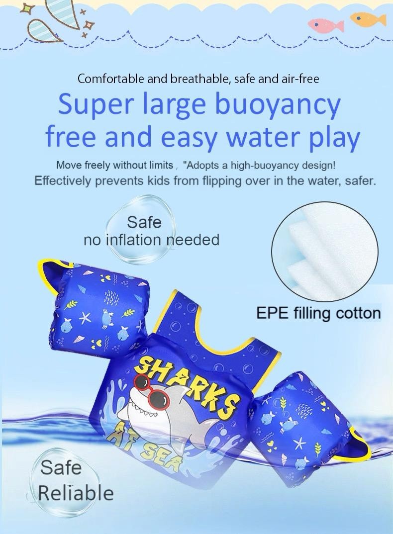 Kids Swim Vest Life Jacket for 3-8 years Boys and Girls, Toddler Floaties