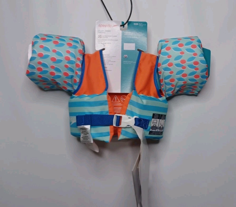 Speedo Splash Jammer Kids Float Swim Vest Toddler Weight 33 To 55 Pounds