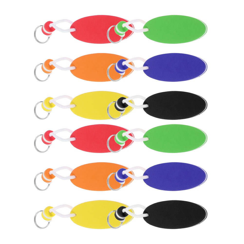 12Pcs Durable Foam Surfboard Keychain Floating Buoy for Boating Outdoor Sports