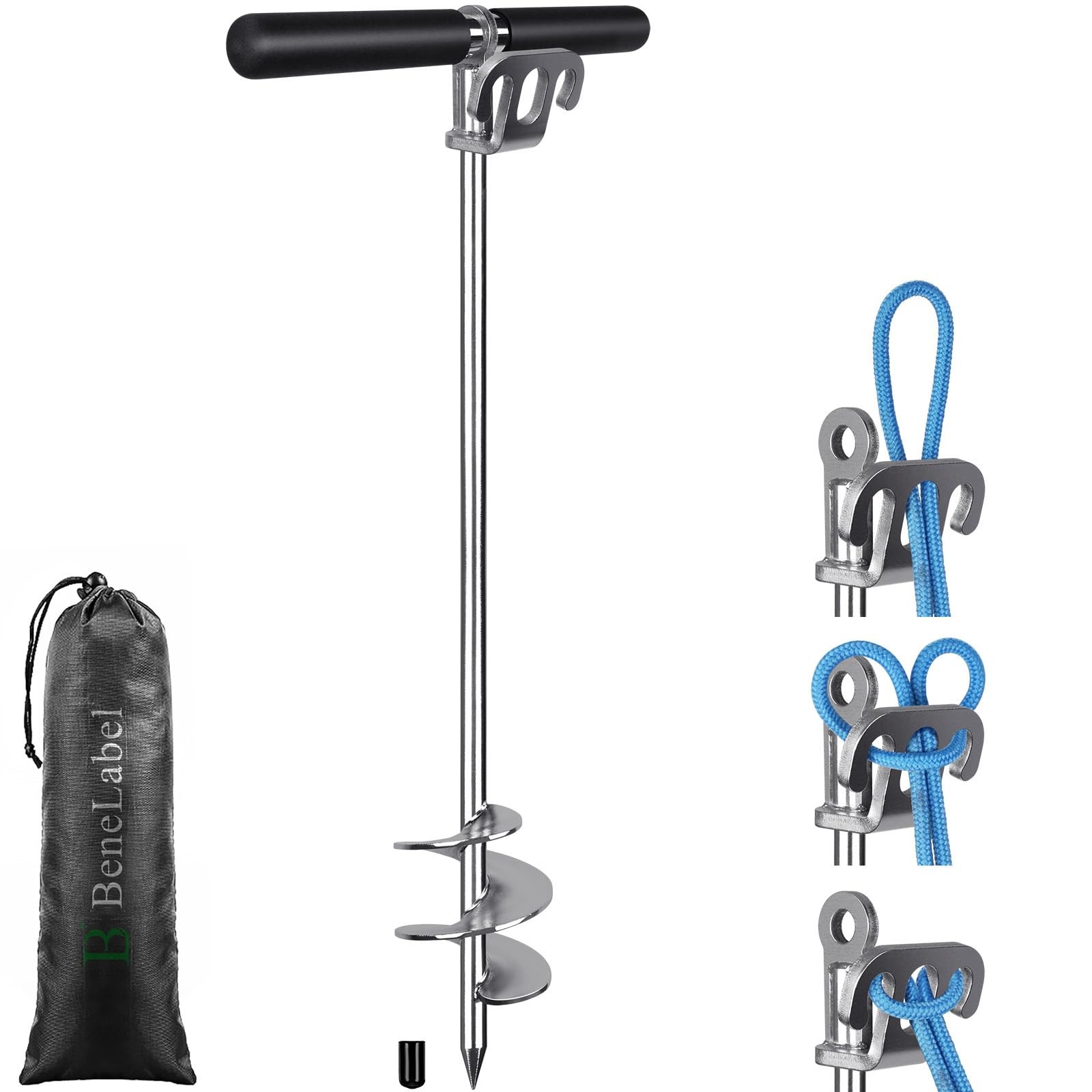 BeneLabel Boat Sand Anchor 17 26 36in Stainless Steel