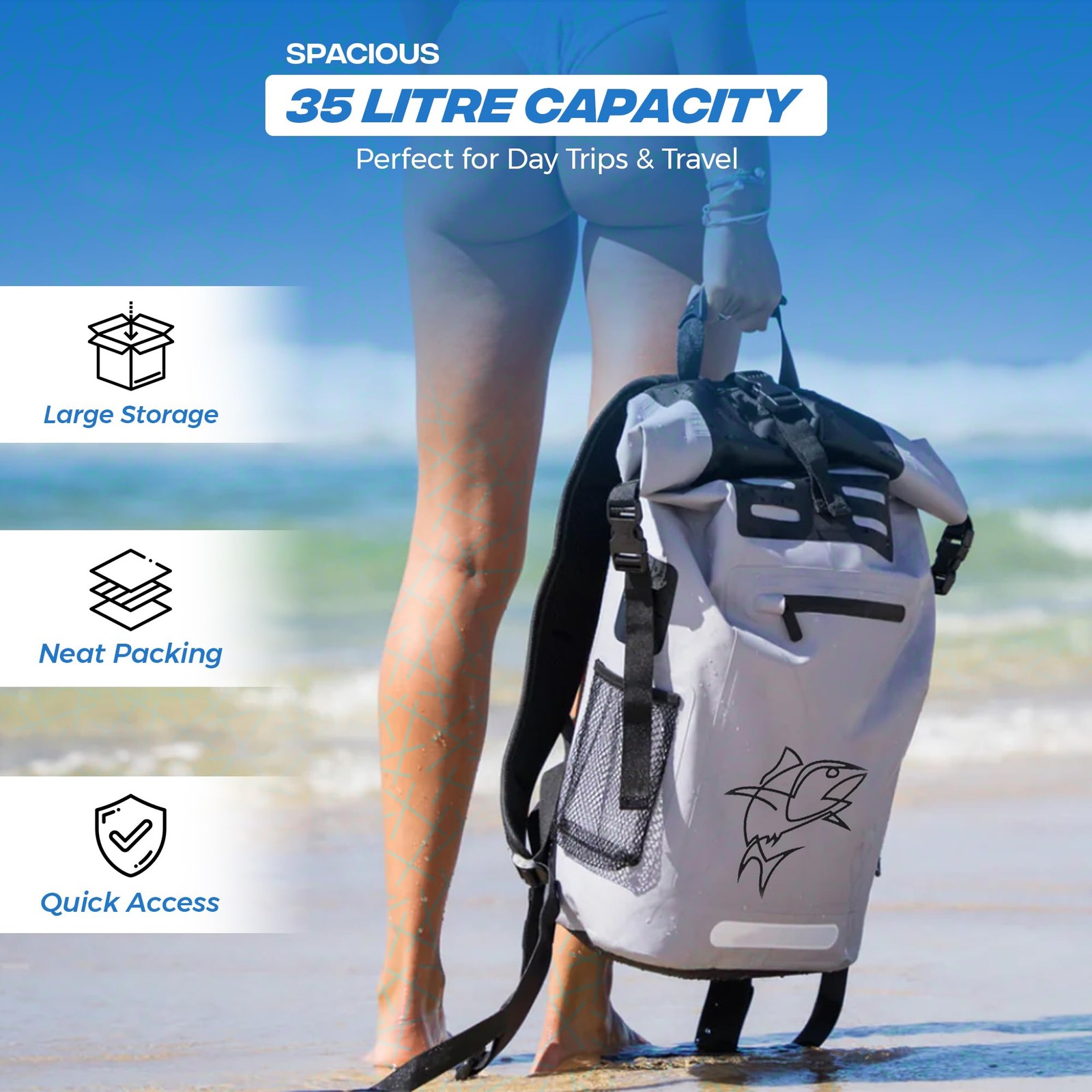 Best 35L Waterproof Backpack Cooler Insulated dry bag – Leak Proof Floating Soft