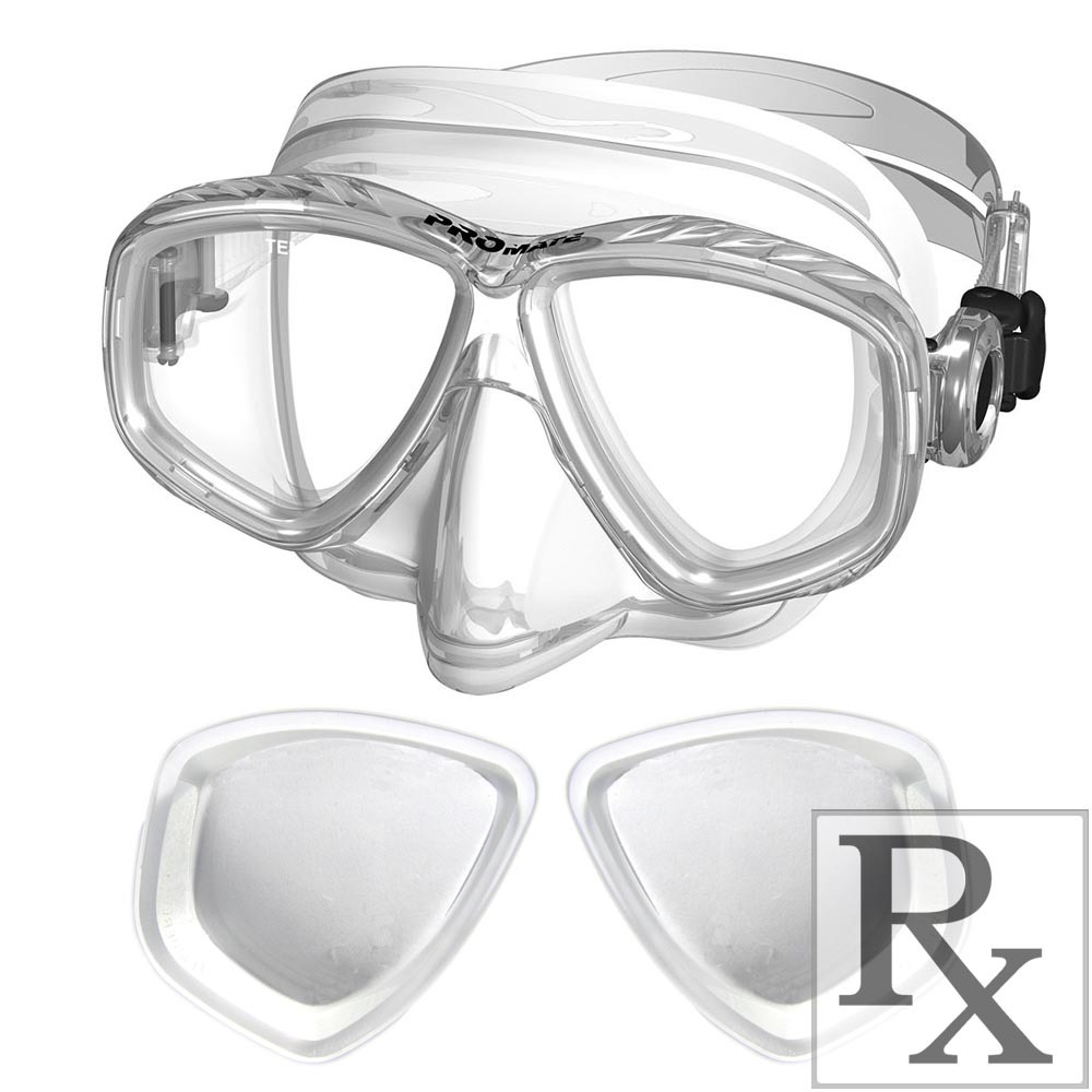 RX Prescription Optical Scuba Dive Snorkel Purge Mask Farsighted +1.0 to +4.5
