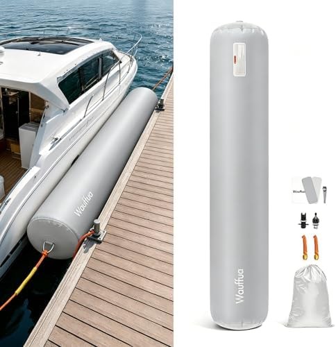 Boat Fenders for Docking, Full Protection Boat Bumpers for Docking with 2 Rop…