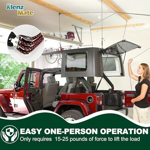 2026 Upgraded Hardtop Removal Lift Compatible with All Jeep Wrangler JK JL