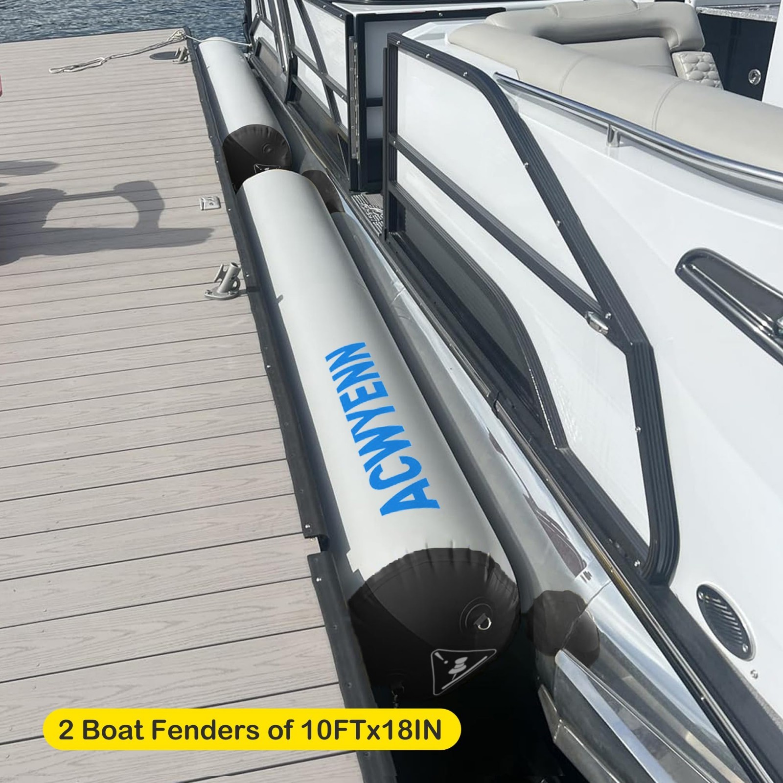 Large Inflatable Boat Bumpers & Dock Fenders for Fishing, Yachts, Jet Ski, Ponto