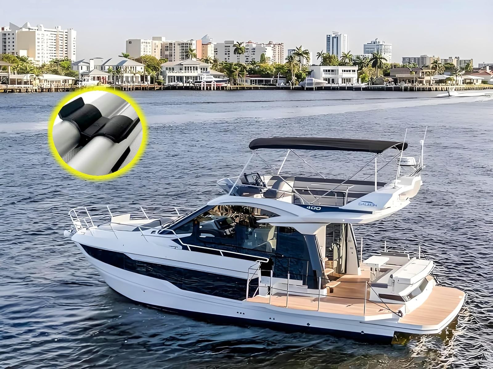 Boat Bimini Top Pole Clips 4 Pcs Nylon