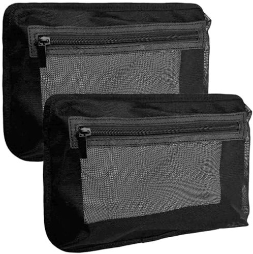 2PC Self-Adhesive Boat Organizer Mesh Bag (10″x7″) – Dry Mount Pouch with Wat…