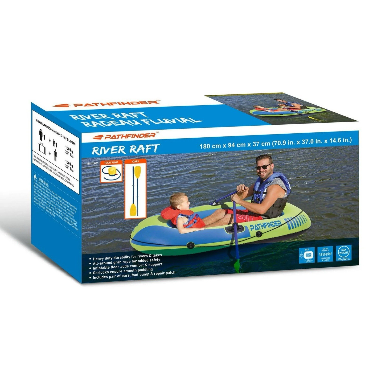 Pathfinder Fluvial Boat – 180cm x 94cm x 37cm