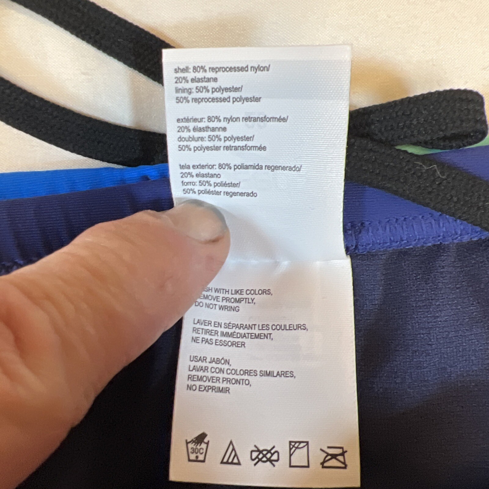 Men’s Speedo Bikini Swim Brief, Eco, Peacoat, Size 28