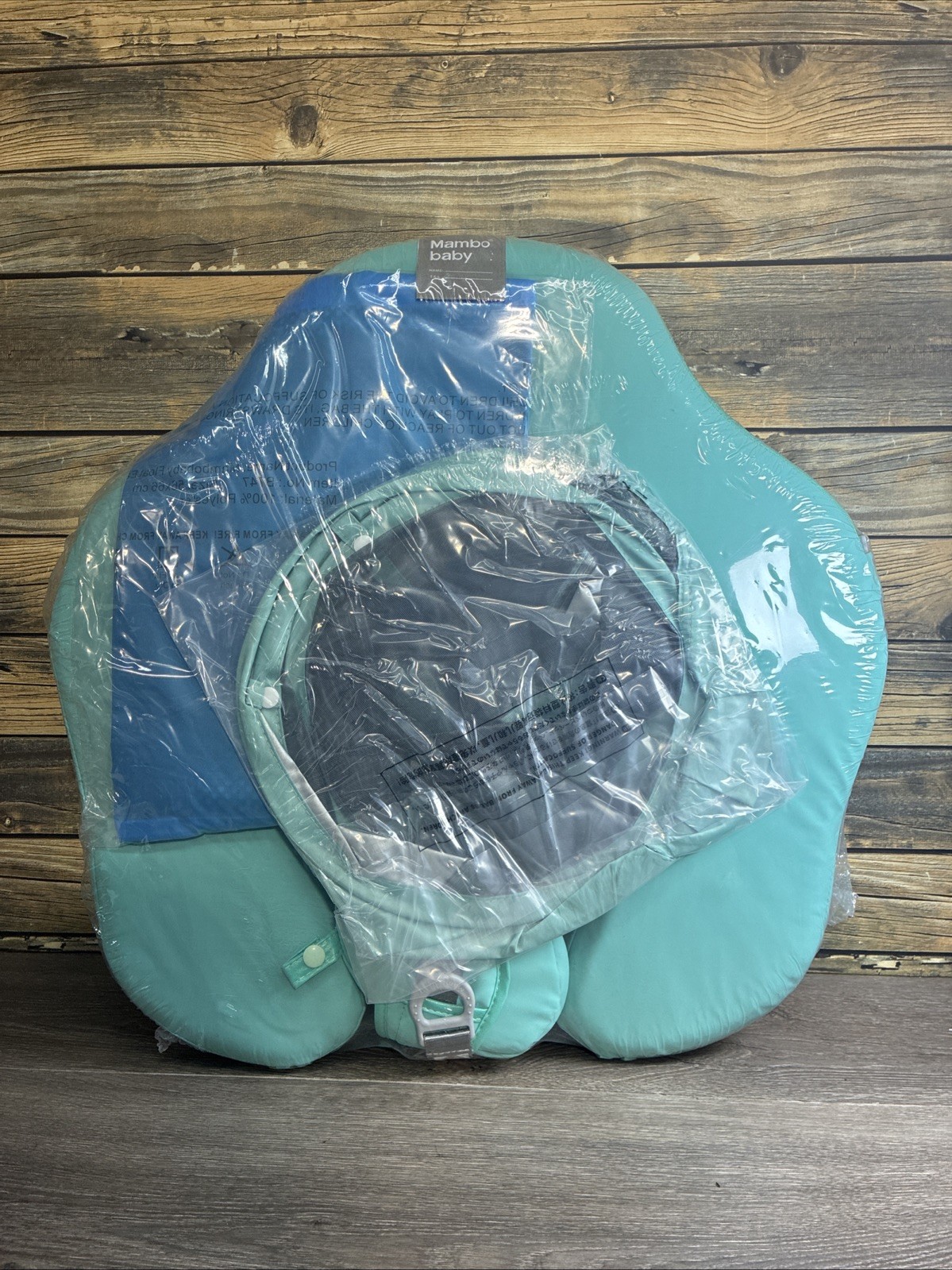 Mambobaby Floatation Baby Float Air Free for pools, safe air free, green.