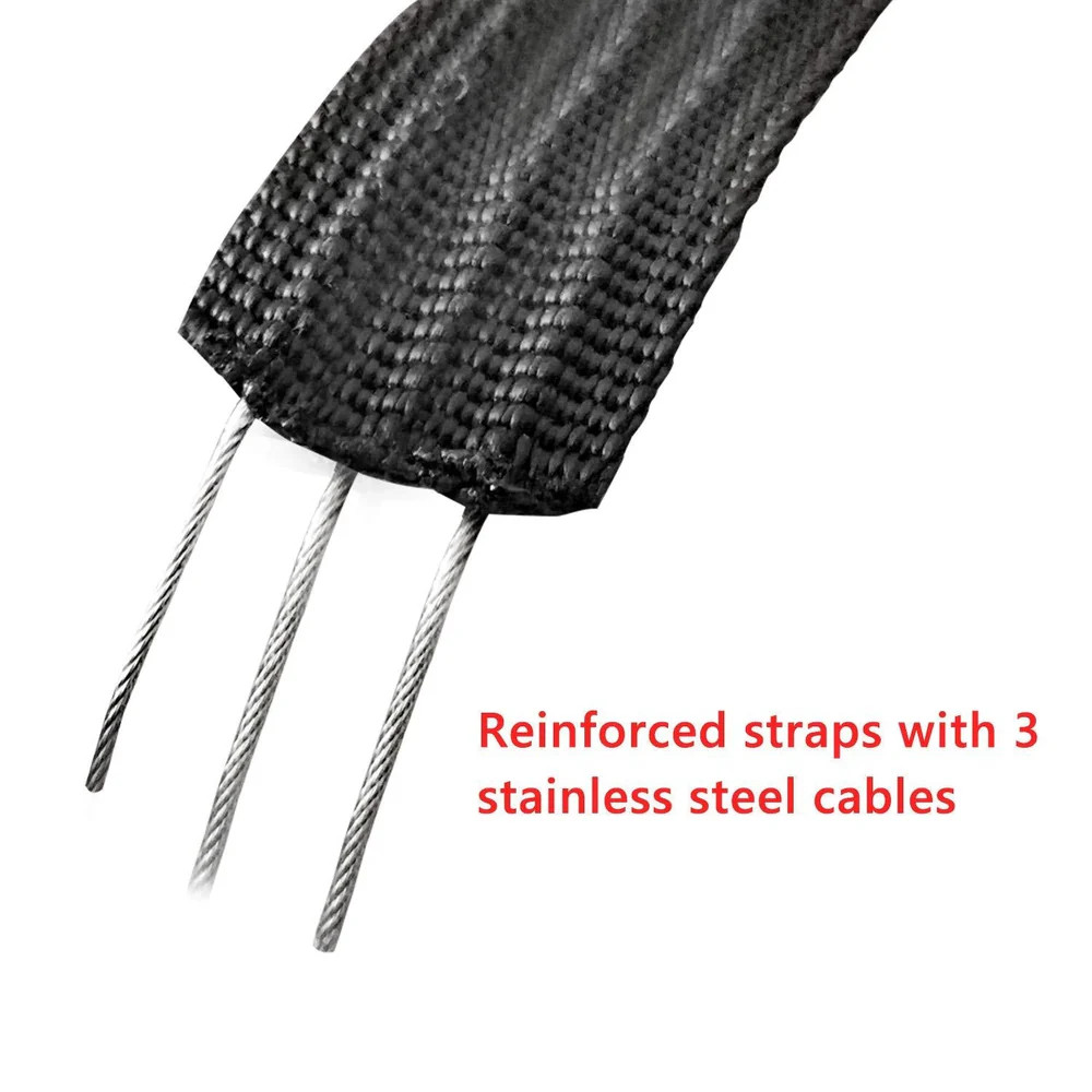 DORSAL Aero Roof Rack Pads 28 Inch Wide with Locking Straps – Pack of 4 for Car