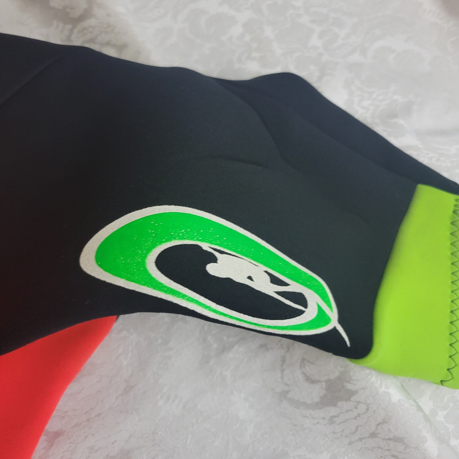 Vintage 90s Piping Hot Neon 1-PIECE WETSUIT Surf Beach S/M **See Measurements**