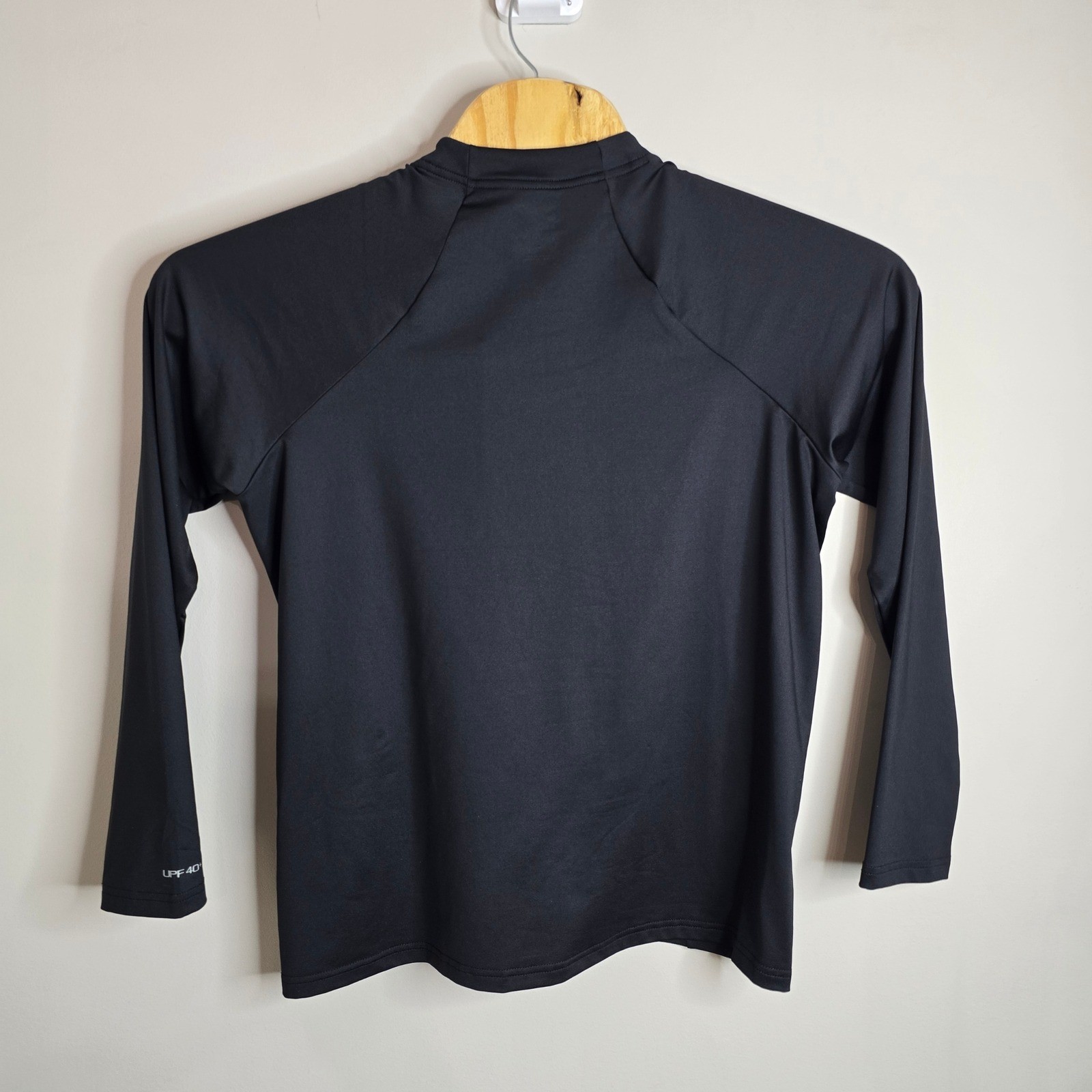 Nike Swim Mens Dri-FIT Long Sleeve Rash Guard Black UPF 40+ NESSA386-001 XL