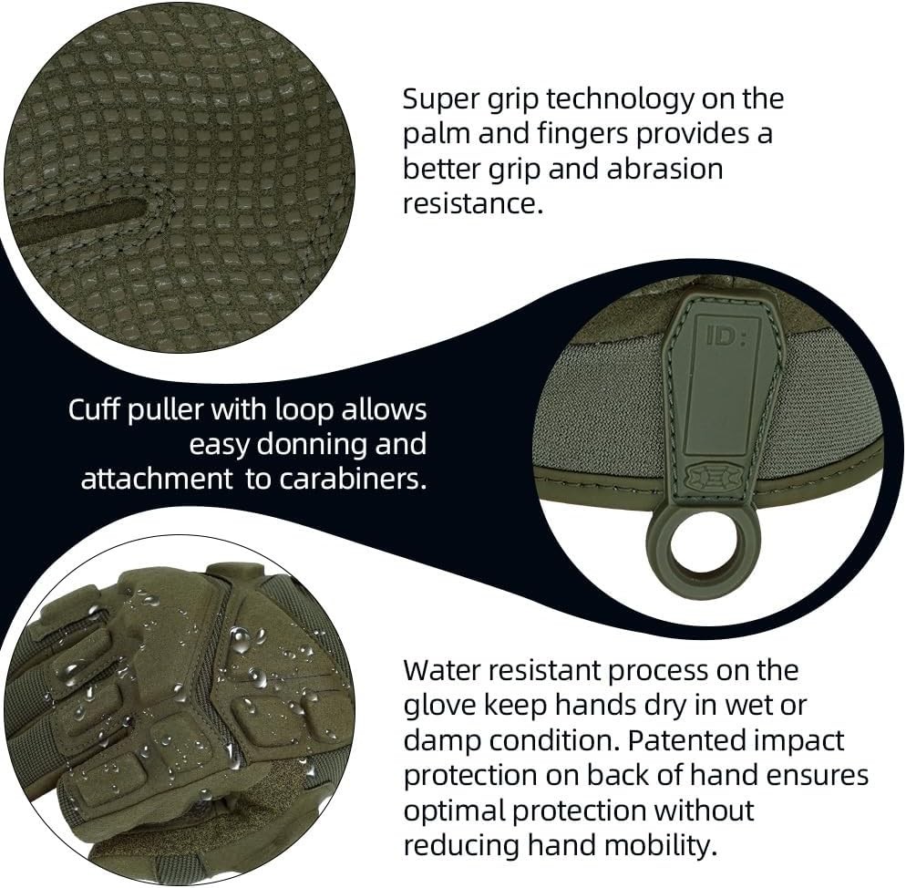 Adult Or Youth S.O.L.A.G Sports Outdoor Water Resistant Full Finger Touchscre…