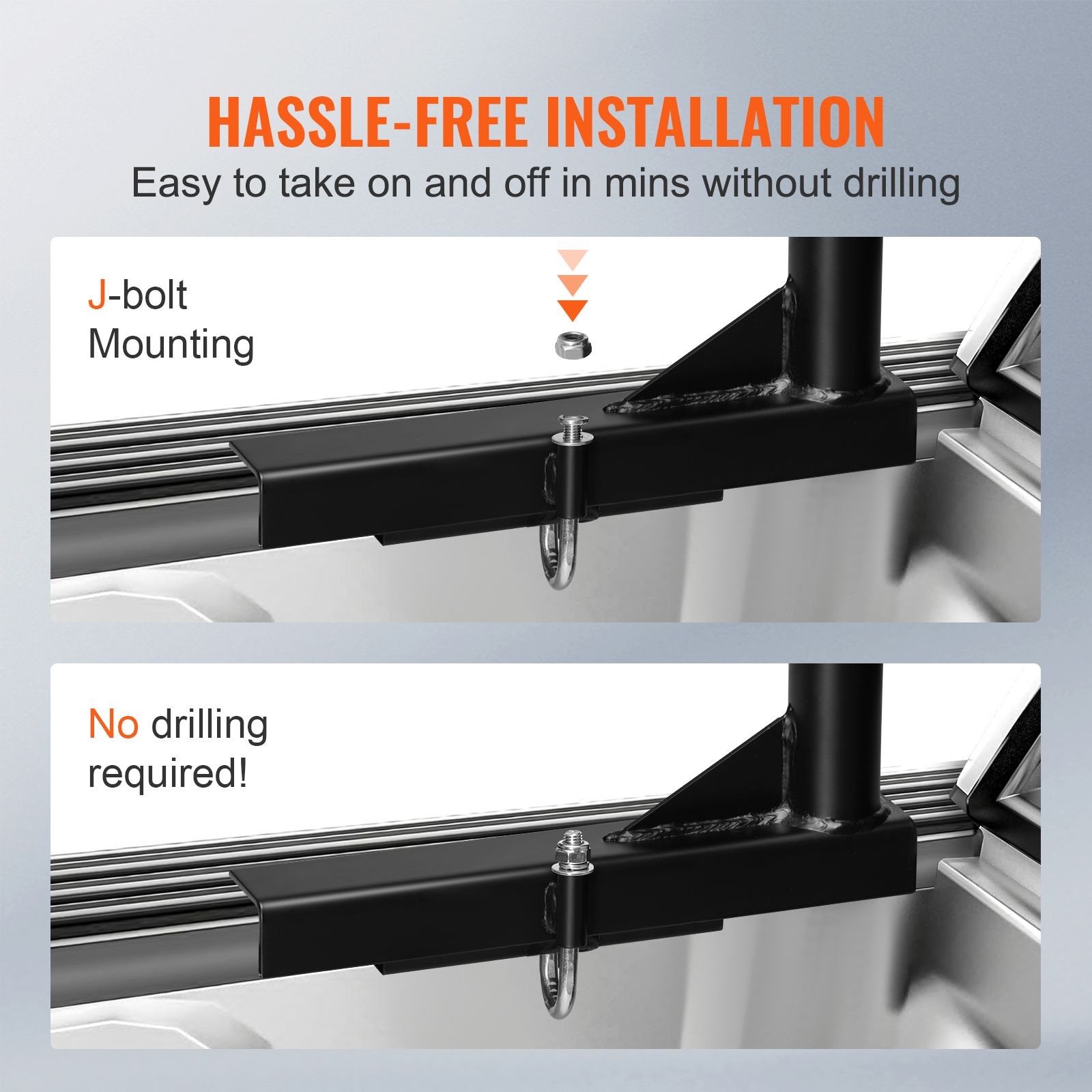 Truck Rack, 46-71inch Extendable Truck Ladder Rack, 800lbs Capacity Steel