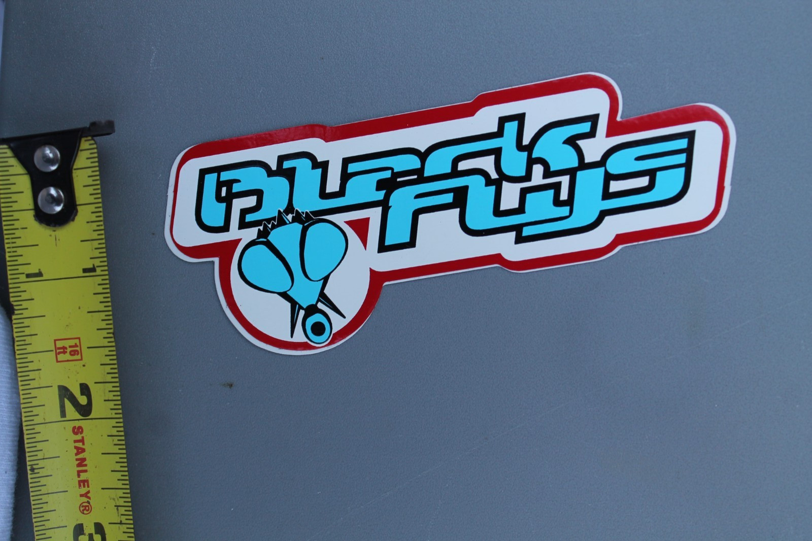 BLACK FLYS Sunglasses USA Red Blue White Punk Rock BF3 Vintage Surfing STICKER
