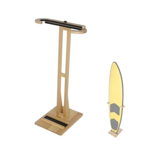 Surfboard Stand Racks, Indoor Display Stand Shortboard and Longboard Beach Wood