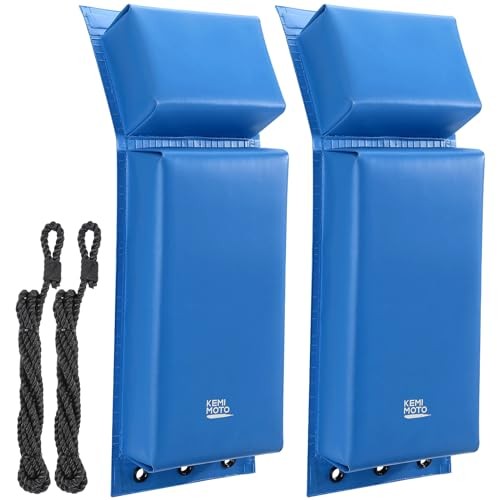 PWC Boat Fenders, 2 Pack Boat Bumpers for Jet Ski, Boat Fenders 18inx6.5″ Blue