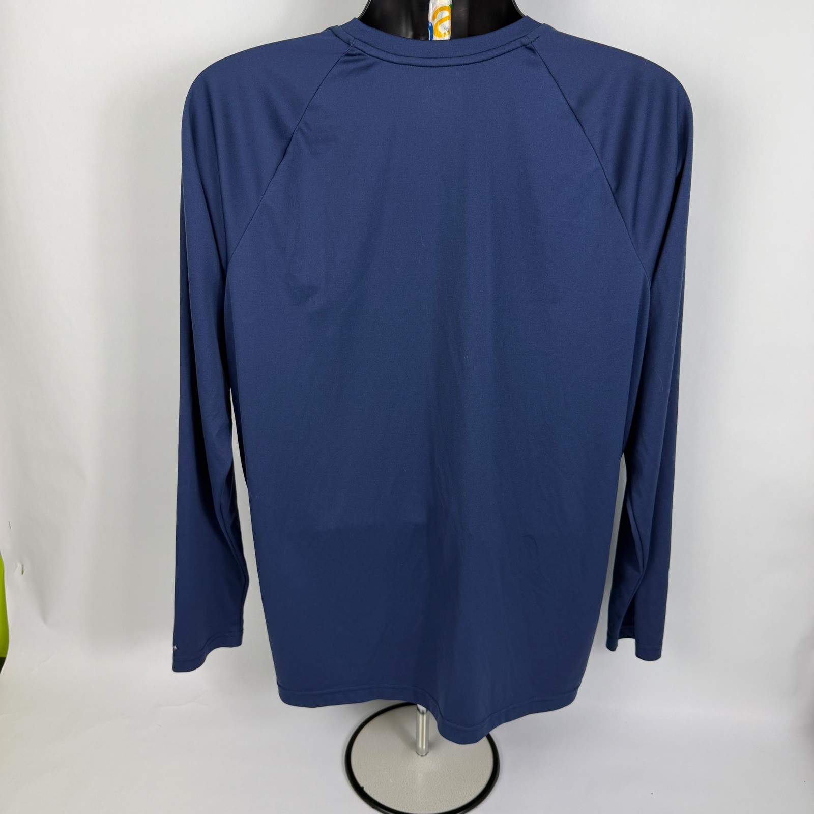 Nike Swim Mens Dri-FIT UPF 40+ Long Sleeve Rash Guard Navy Blue XL NESSA587
