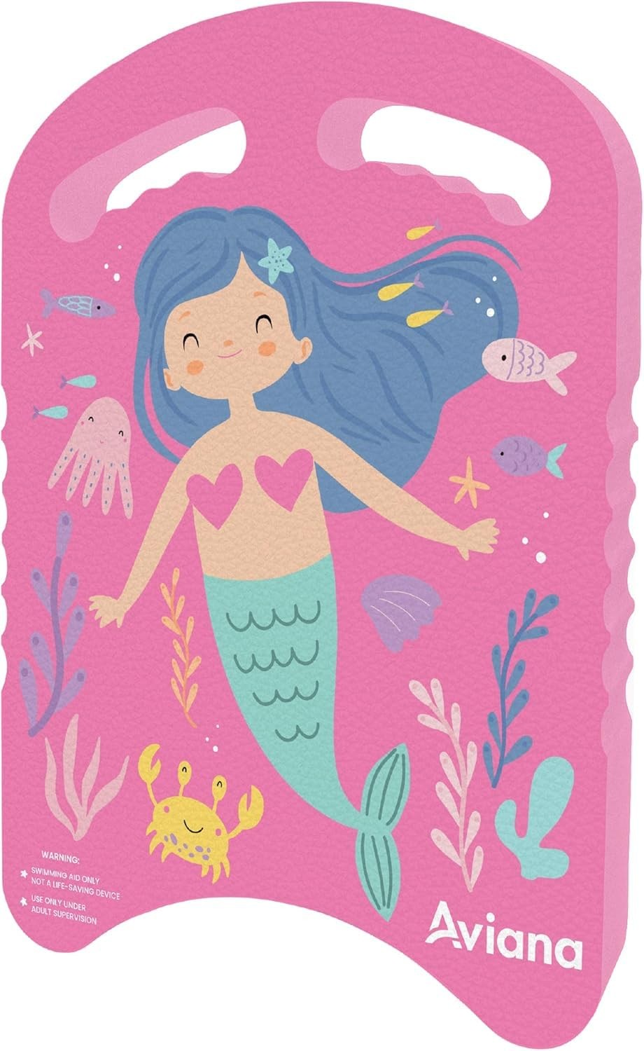 Junior Kickboard Buoy for Youth Children & 15″ x 11″ x 1.25″, Mermaid